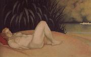 Felix Vallotton Nude sleeping on a bank oil painting picture wholesale